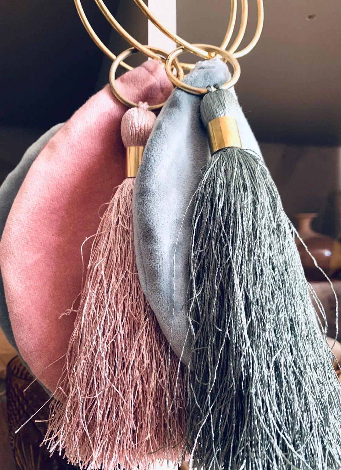 EADIE: VELVET BANGLE BAGS