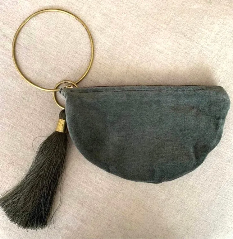 EADIE: VELVET BANGLE BAGS
