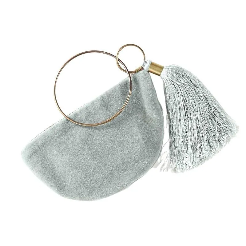 EADIE: VELVET BANGLE BAGS