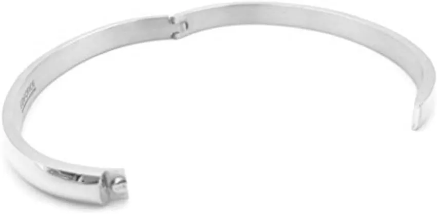 Edforce Stainless Steel Women's 18k Gold Plated Stackable Bangle Bracelet Hinged Oval-Shape