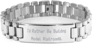 Epic Model Railroads Gifts, I'd Rather Be Building Model Railroads, Inspire Ladder Bracelet for Friends from Friends, Gifts for Model Railroaders, Model Trains, Model Train Sets, Toy Trains