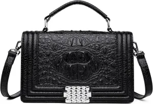 Eslcorri Crossbody Purses for Women Small Shoulder Bags Vintage Snake Print Satchel Handbag Designer Ladies Evening Bag