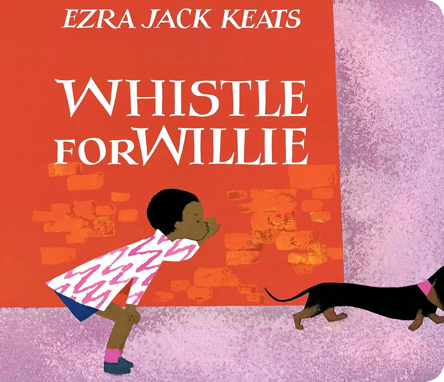Ezra Jack Keats Gift Set Includes Whistle for Willie Board Book with Dachshund Stuffed Animal Plush Dog and We 3 Books Book Gift Bag (an Educational Classic of Practicing and Learning)