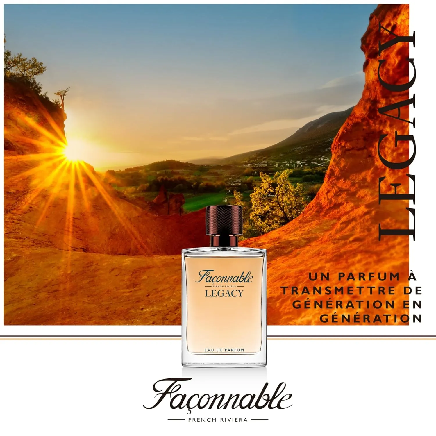 Façonnable - Legacy 90ml (3 Fl Oz) - Eau de Parfum for Men - Woody, Oriental & Spicy Scents