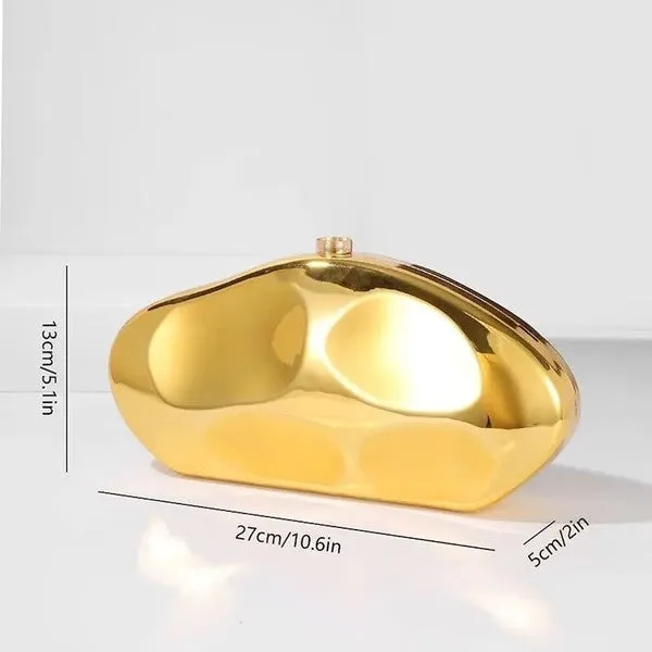 Fashion Acrylic Mirror Surface Clutch Bag
