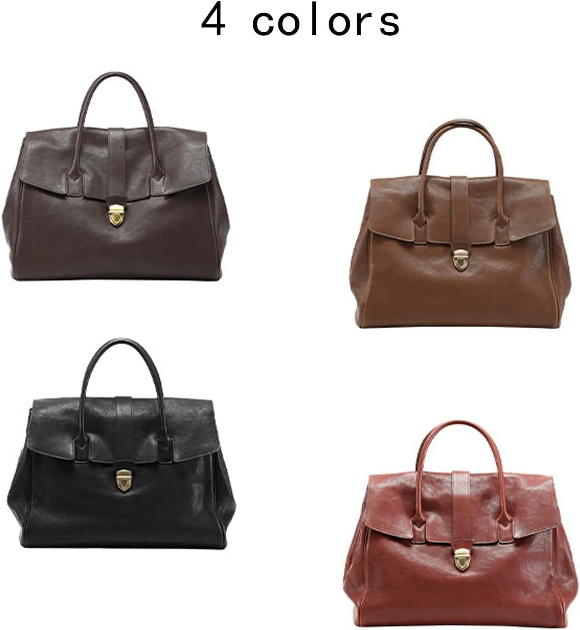 Fashion Genuine Leather Tote Bag for Women,Lightweight Underarm Commuter Bag,Classic Purses, for Work Travel Shopping
