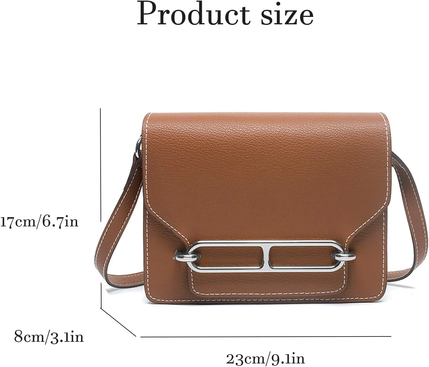 Fashion Vegan Leather Shoulder Bag Small Crossbody Purses Handbags with Adjustable Strap For Travel Shopping and Work