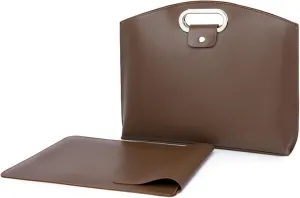 Faux Leather Evening Clutch Purse for Women 13 Inch Work Office Handbags Purse Bag with Snap Purse Handbag
