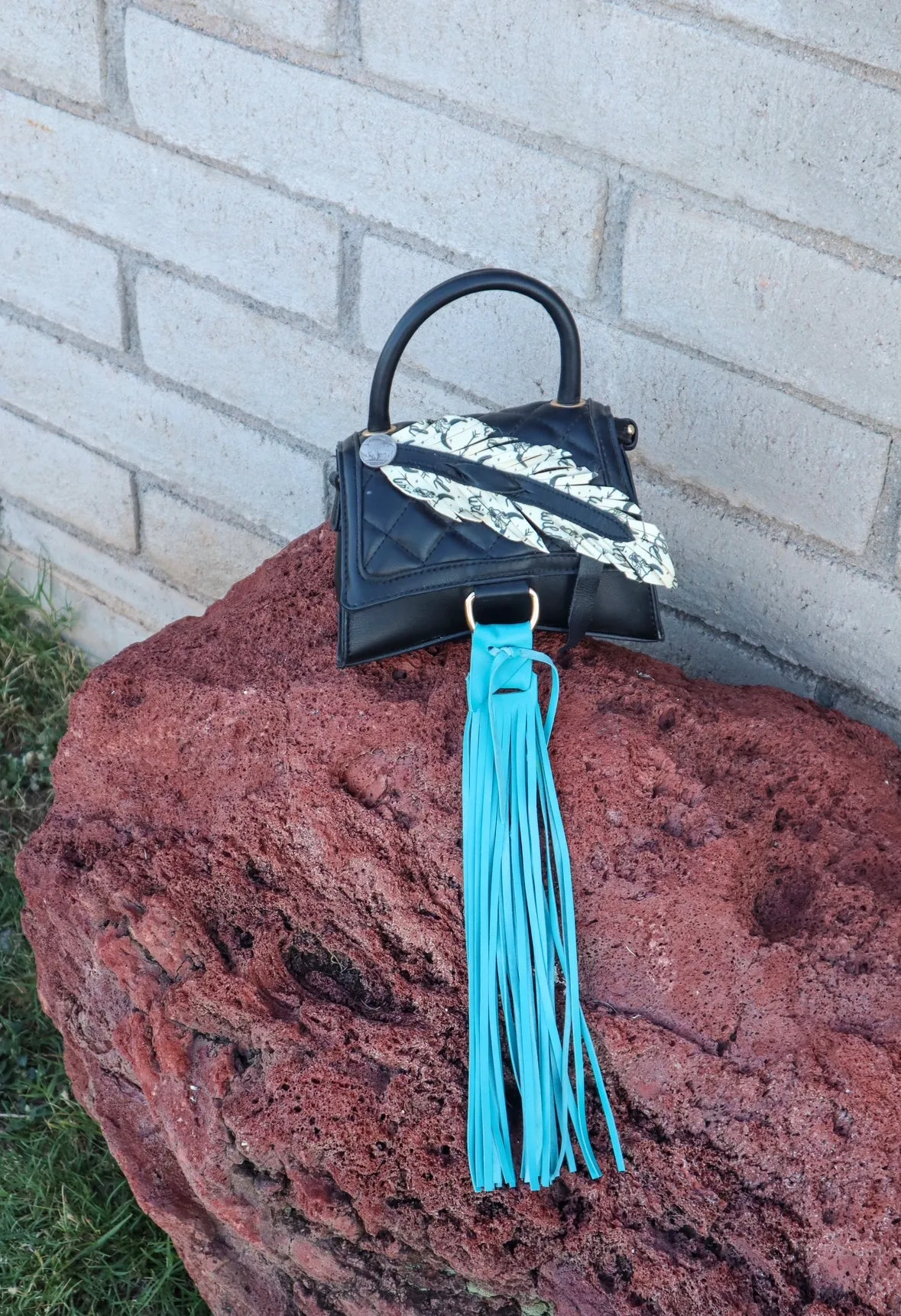 Feather Crossbody Purse