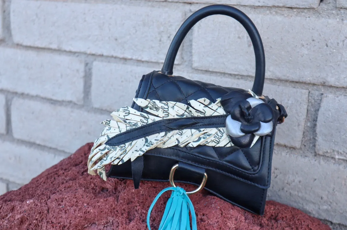 Feather Crossbody Purse