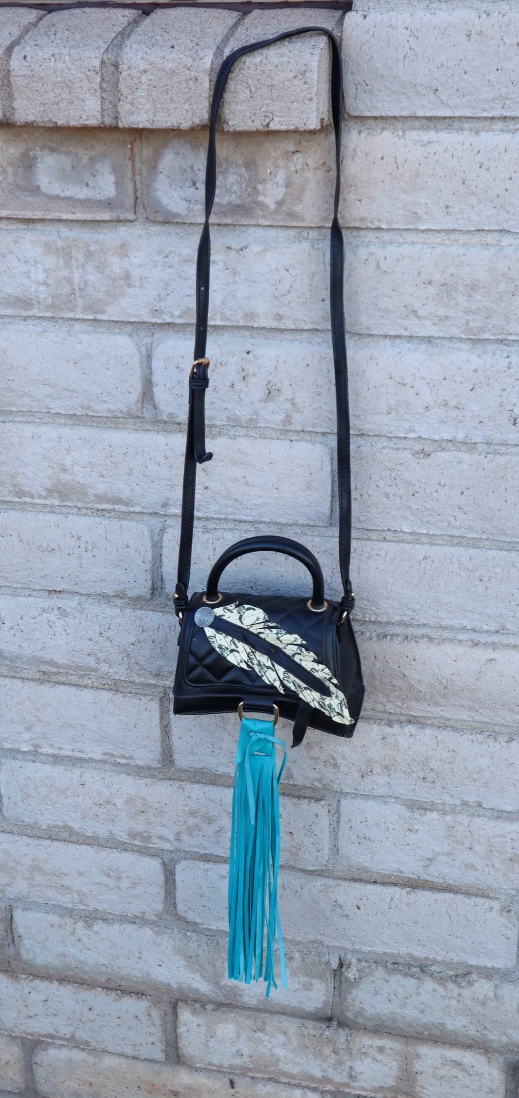 Feather Crossbody Purse