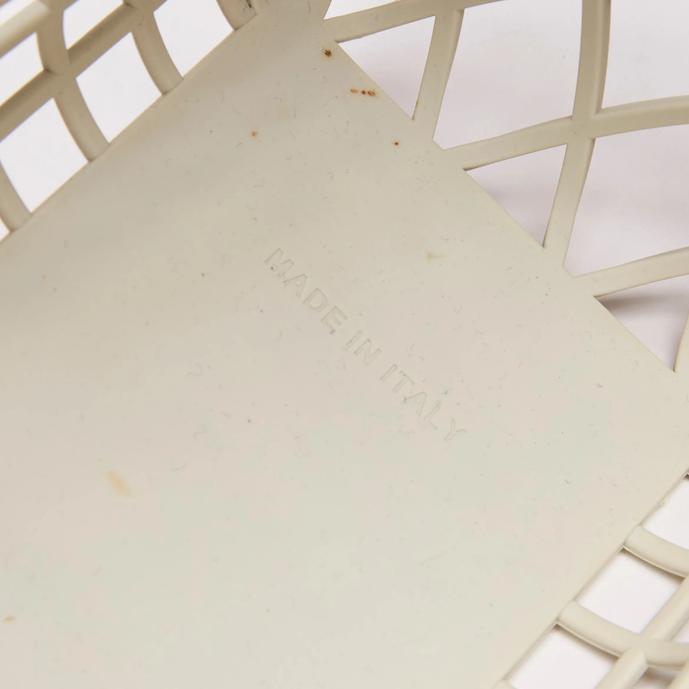 Fendi Recycled Plastic Vitello Liberty Matte Basket Bag White