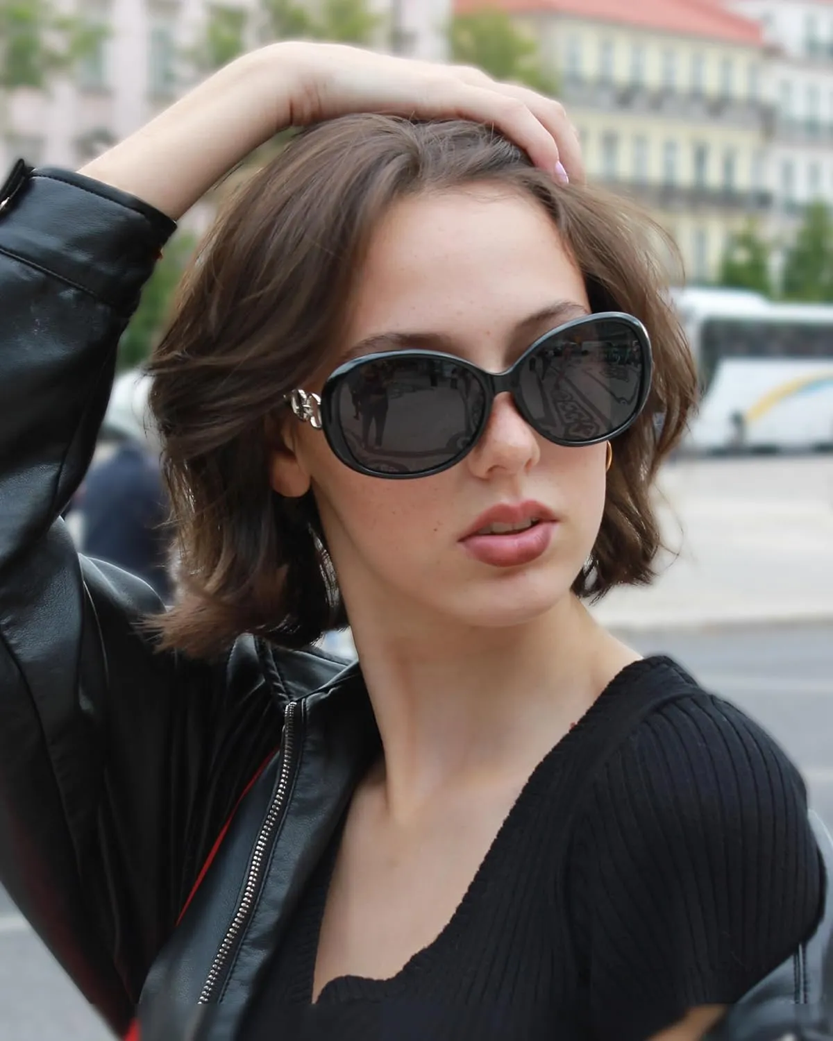 FIMILU 2 Pack Polarized Sunglasses for Women Retro Stylish Jackie O Sunglasses UV400 Protection for Outdoors