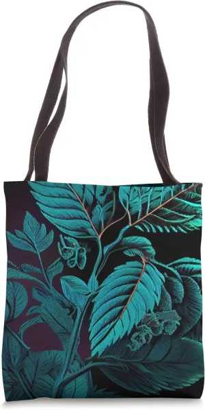 Floral Greenery Chic Botanical Fern Foliage Leaf Boho Nature Tote Bag