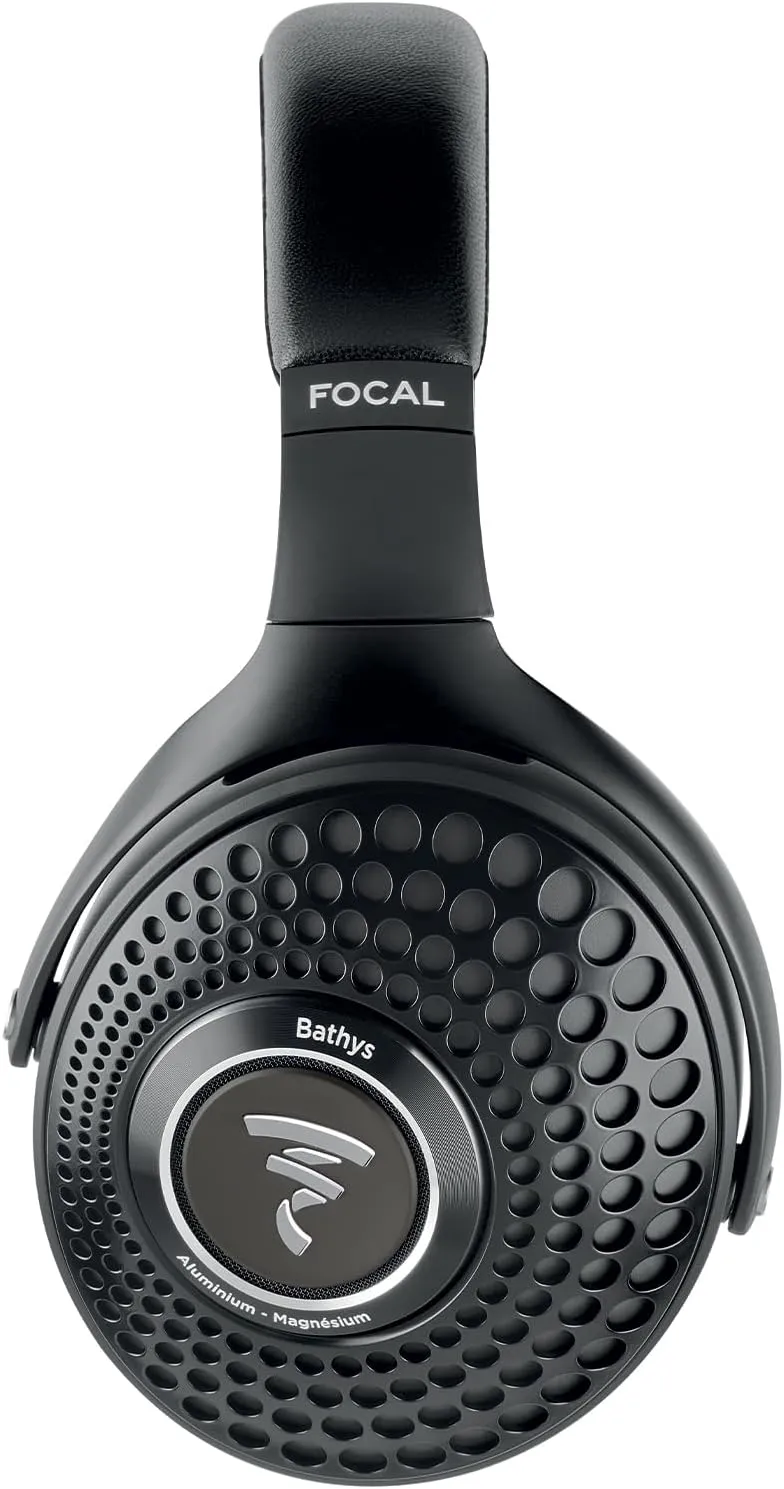 Focal Bathys Over Ear HiFi Bluetooth Wireless Headphones with Active Noise Cancelation (Black Stealth)