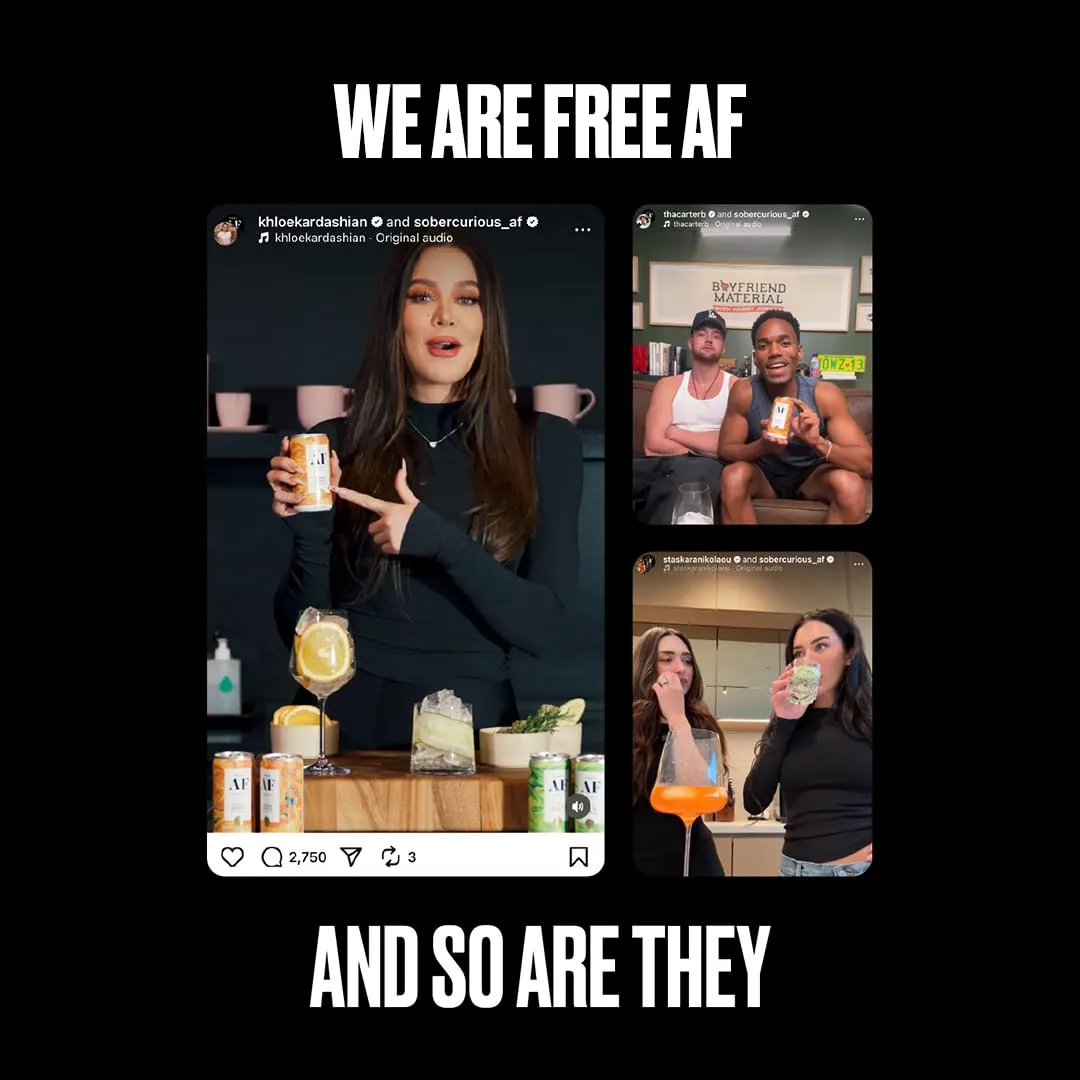 FREE AF Non-Alcoholic Drinks Cucumber G&T | Alcohol Alternative Sparkling Cocktails with AFTERGLOW Botanical Warmth | Gluten-Free, Low-Calorie | 8.4 oz Cans (12-Pack)