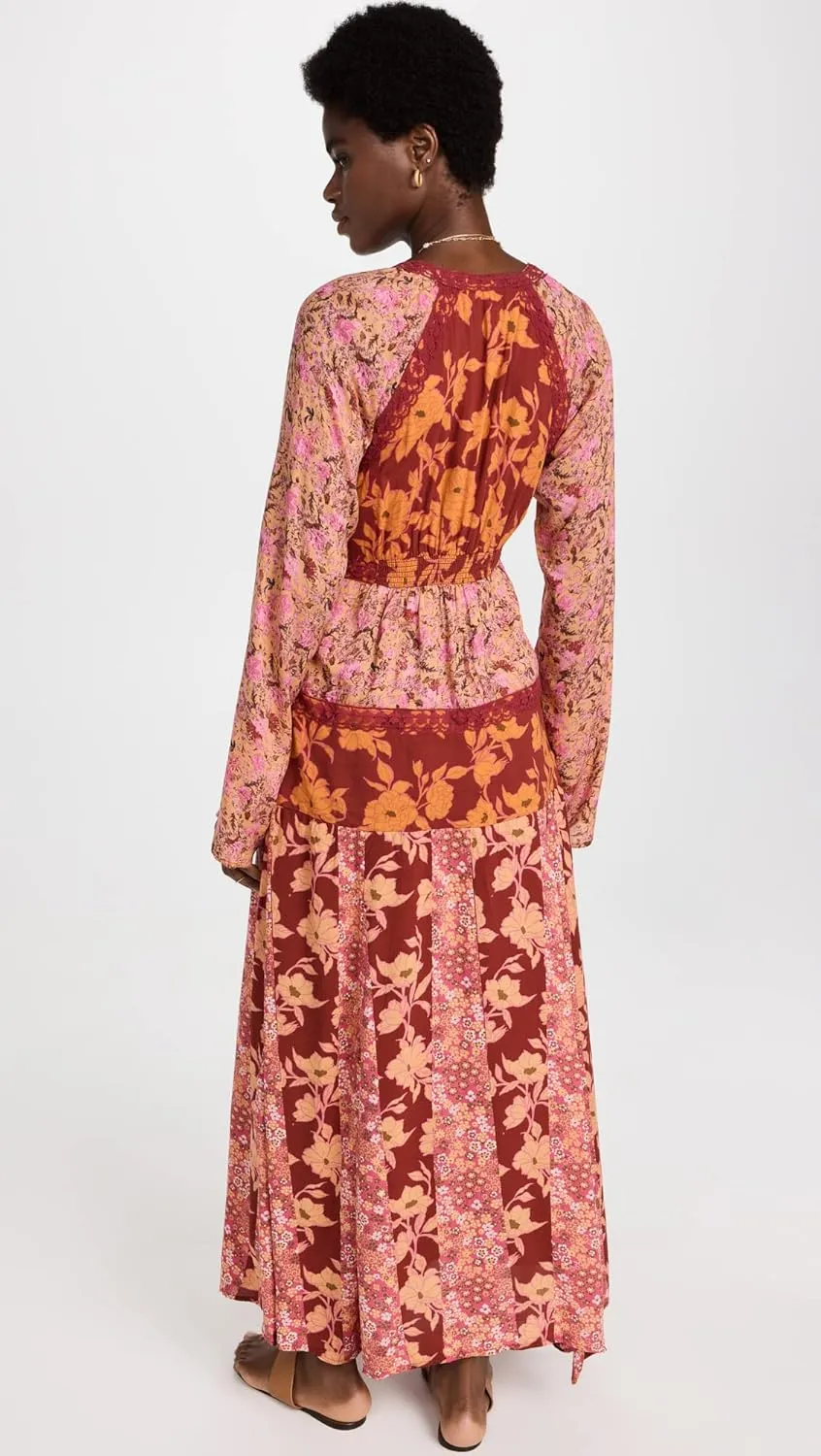 Free People Tilda Wrap Dress for Women - Chic and Elegant Design with V-Neckline and Long Sleeves