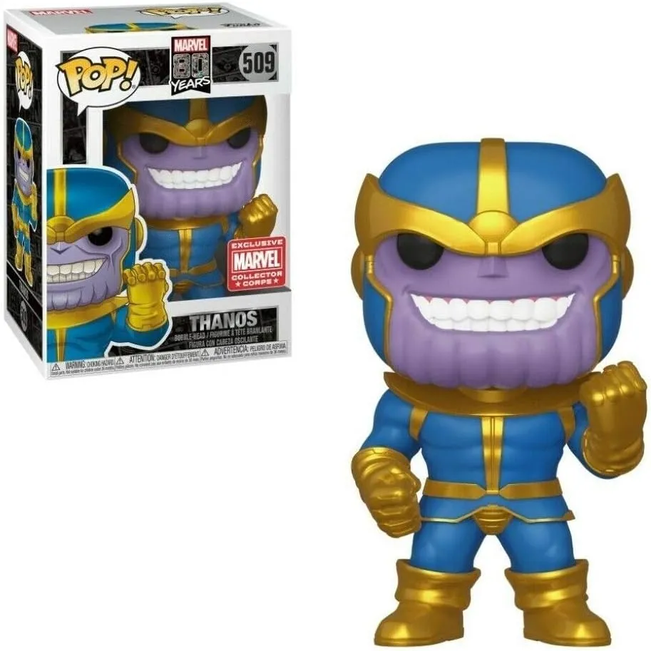Funko Pop Exclusive Marvel Collector Corps 80th Thanos Classic Comic Exclusive