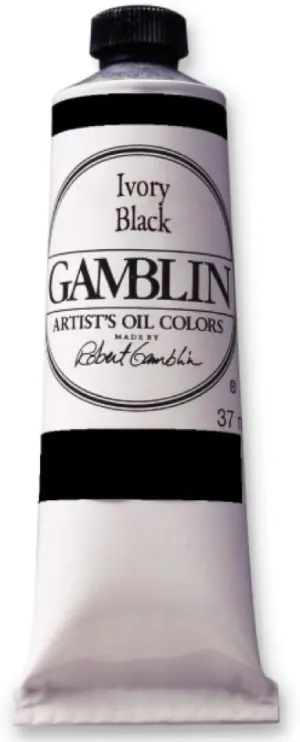Gamblin Ivory Black Artist Oil 150Ml, 5 Fl Oz (Pack of 1)