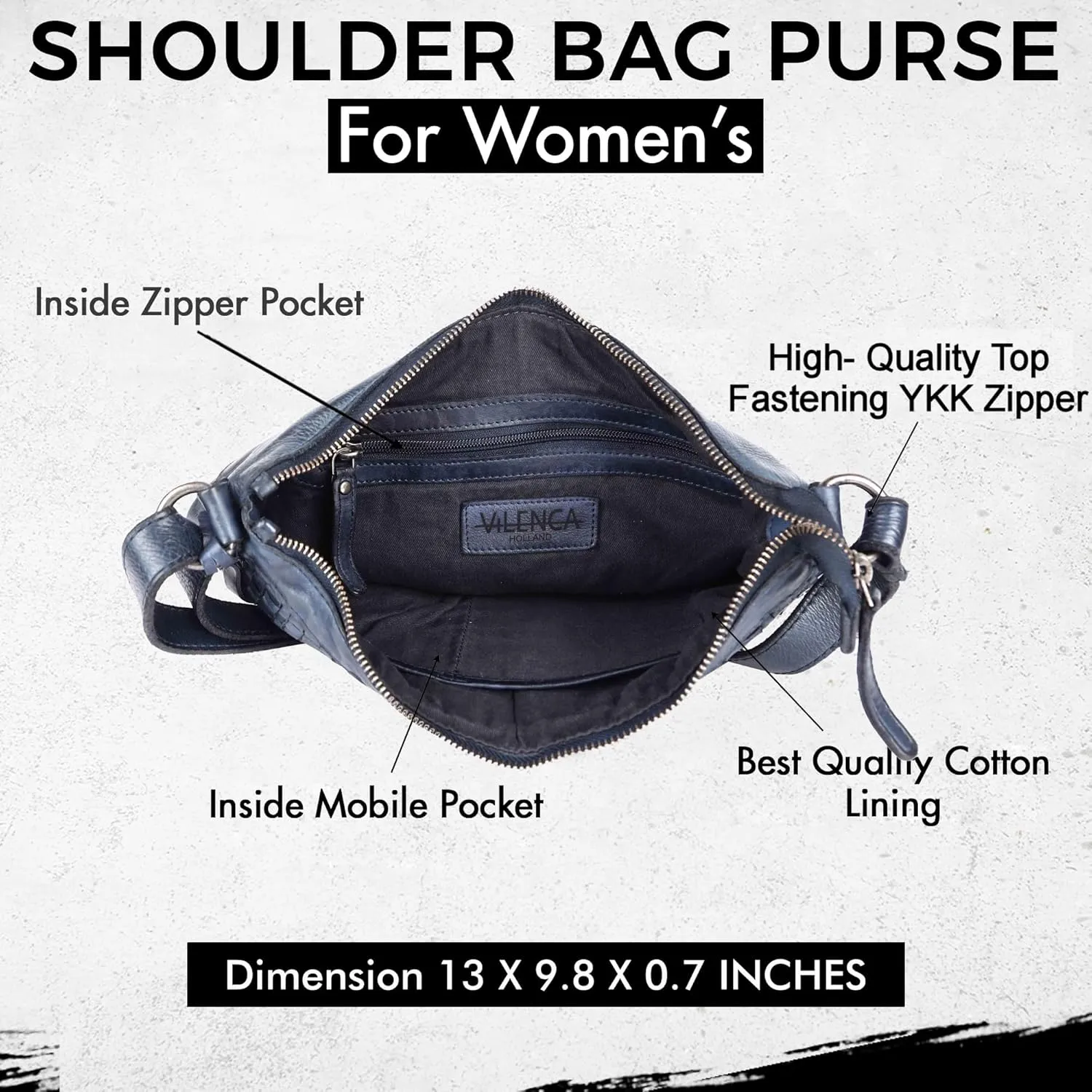 Genuine Leather Crossbody Sling Bag for Women, Purse for Women Trendy Casual Office Bag with Adjustable Strap