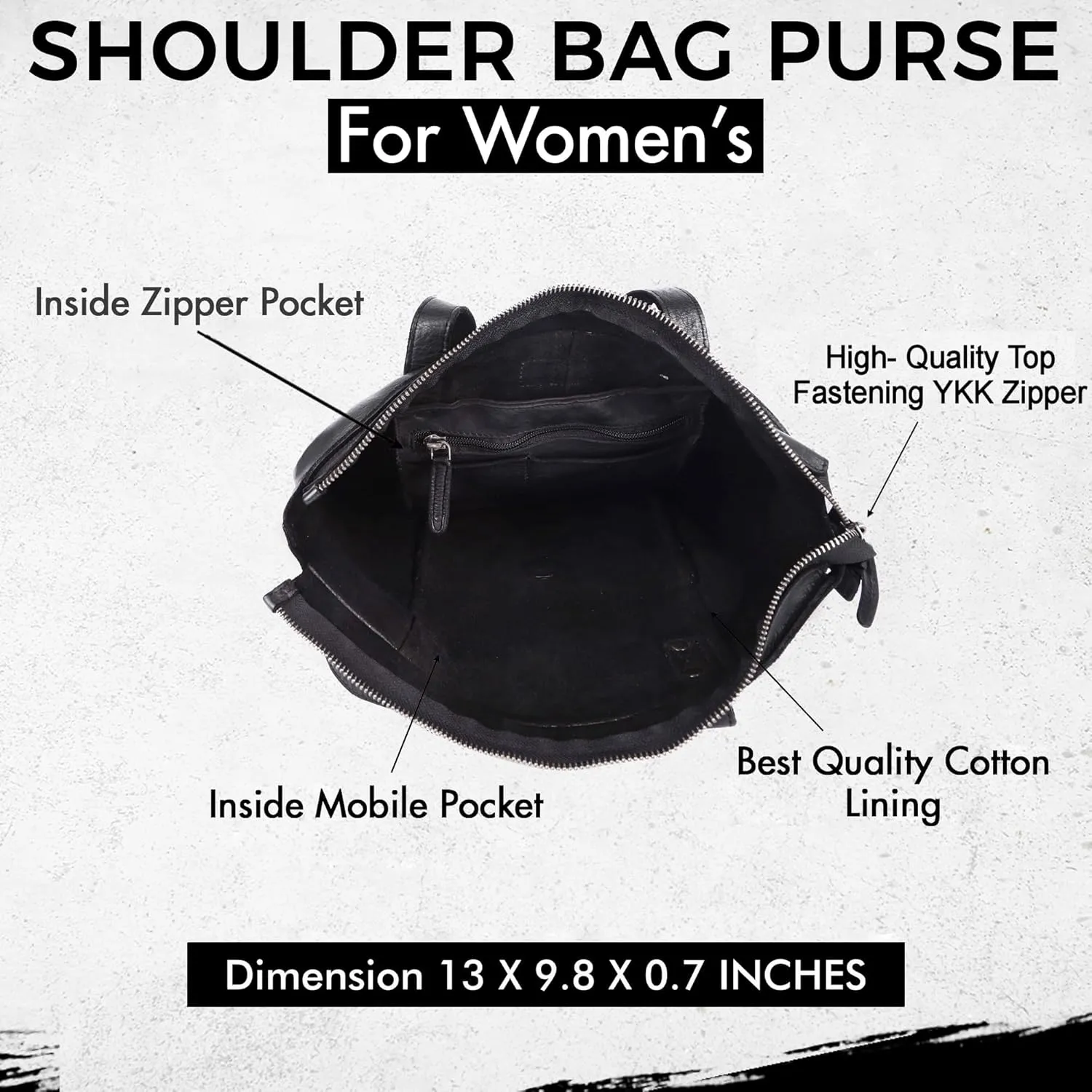 Genuine Leather Crossbody Sling Bag for Women, Purse for Women Trendy Casual Office Bag with Adjustable Strap