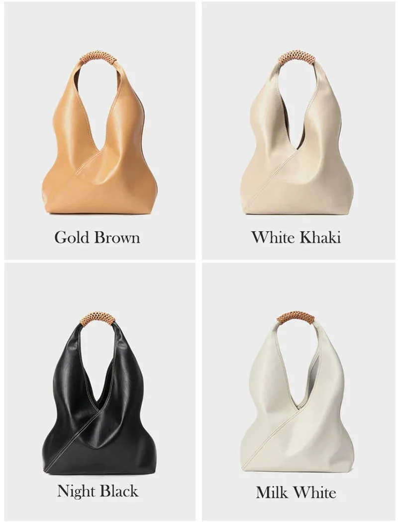 Genuine Leather Hobo Bag for Elegant Events