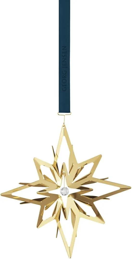 Georg Jensen 2024 Christmas Mobile Ornament in 18kt Gold-Plated Brass