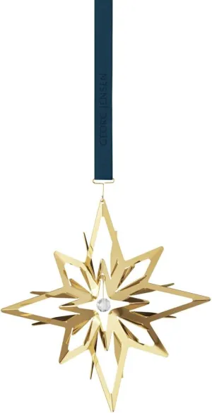 Georg Jensen 2024 Christmas Mobile Ornament in 18kt Gold-Plated Brass