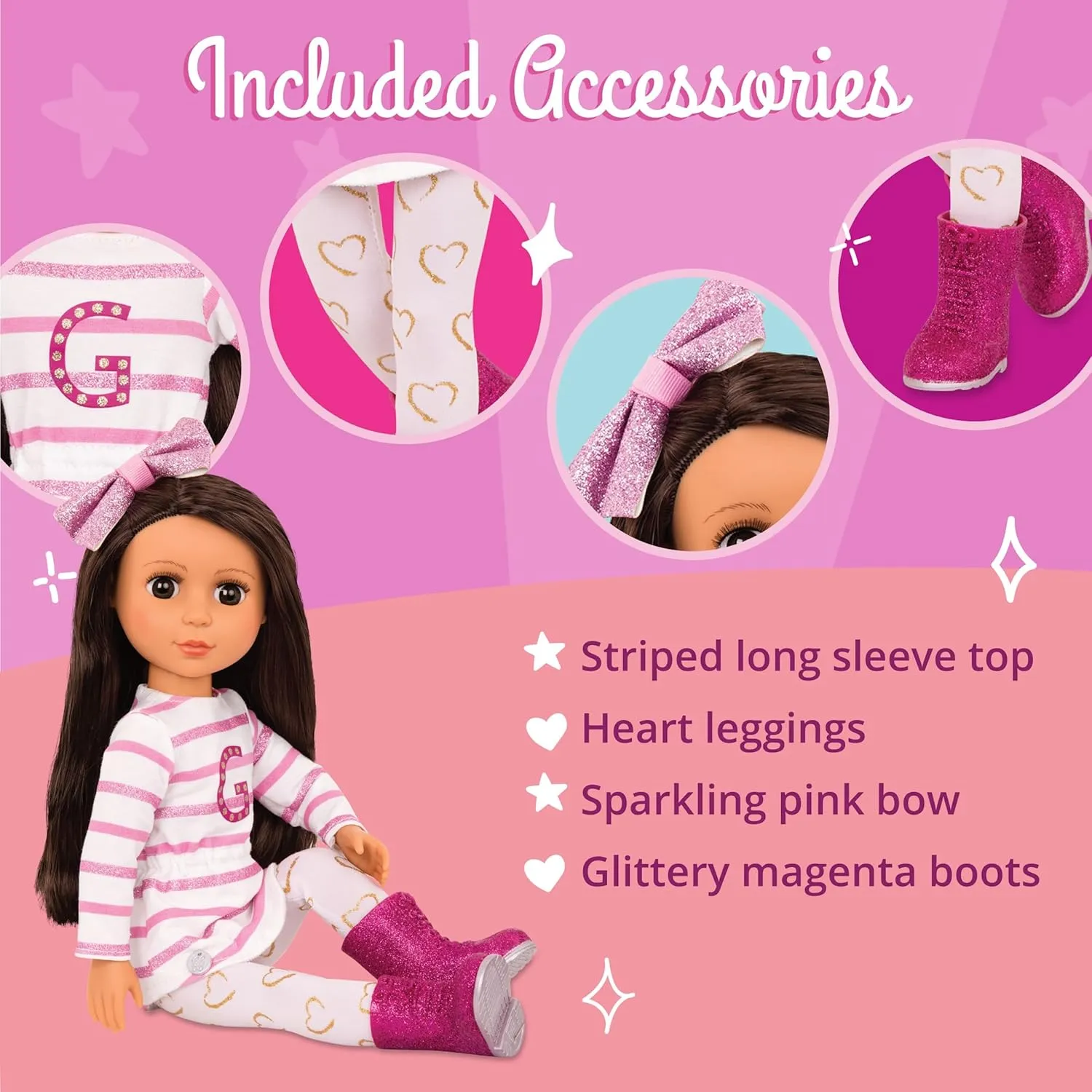 Glitter Girls Dolls Sarinia Fashion Doll, 14-Inch Doll For 3 Year Old Girls & Up