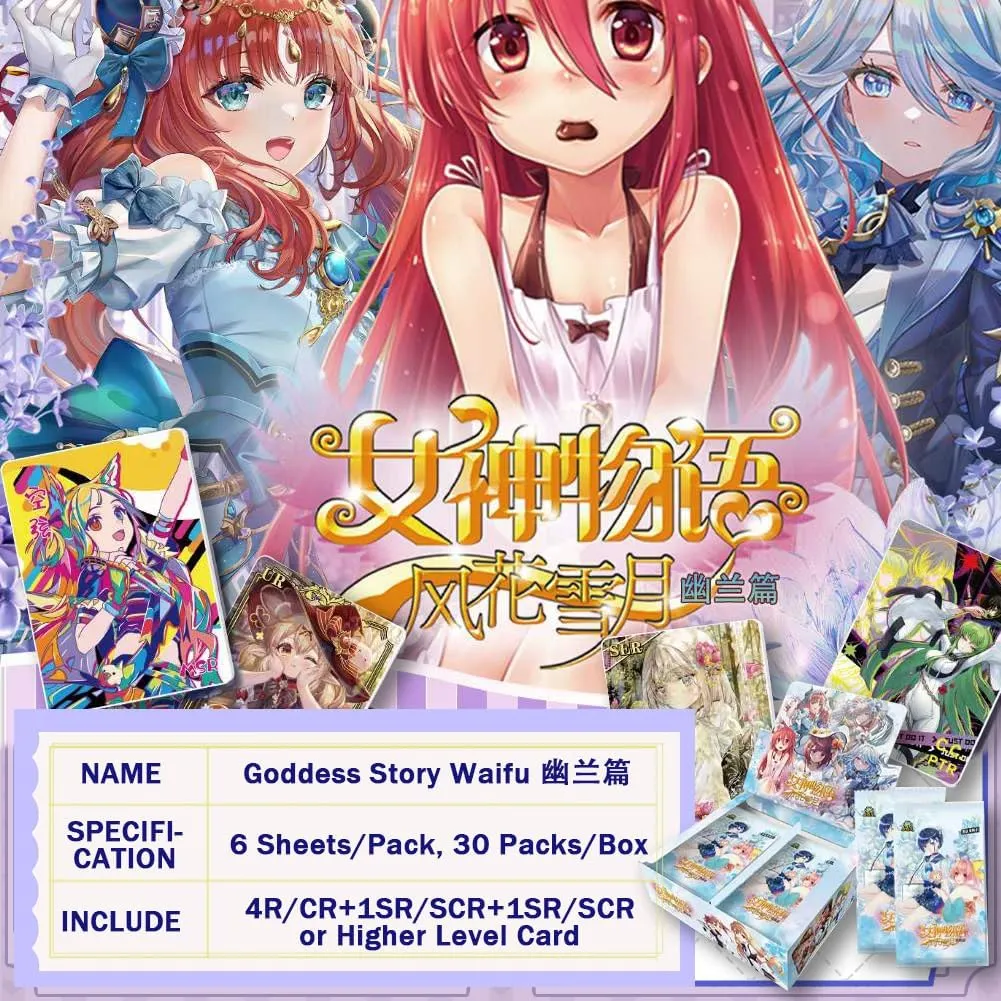 Goddess Story Booster Box Goddess Story Waifu Series TCG Anime Girl Collection Trading Cards (NS2-11)