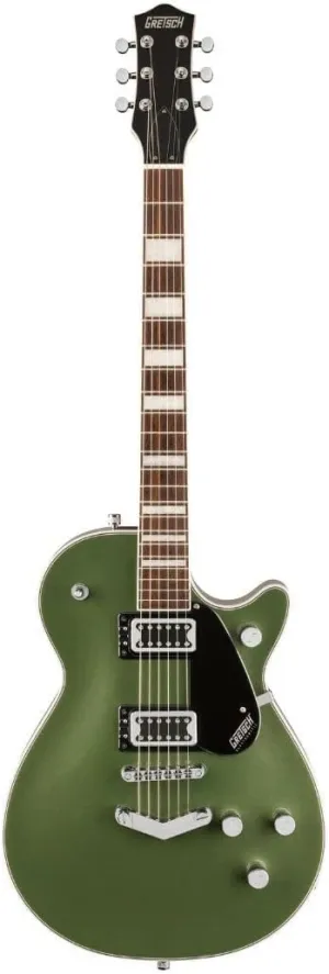 Gretsch G5220 Electromatic Jet BT Single-Cut 6-String Right-Handed Electric Guitar with Chambered Mahogany Body, V-Stoptail, and Laurel Fingerboard (Olive Metallic)
