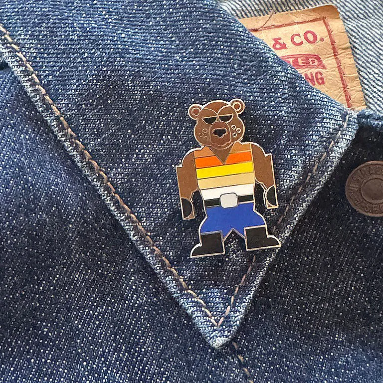 Grizz the Bear Pin