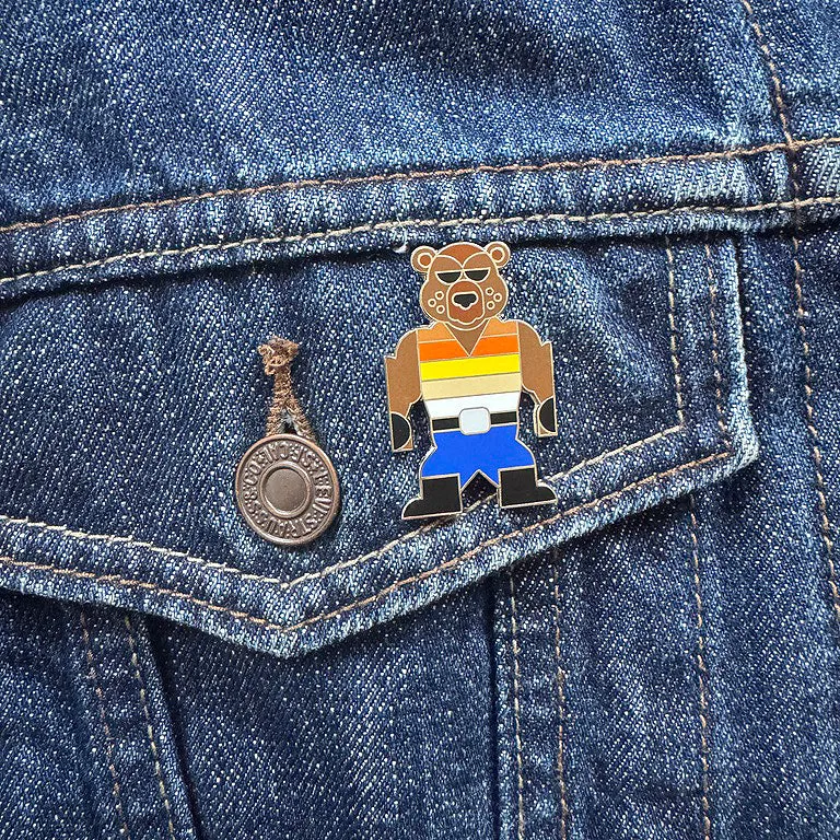 Grizz the Bear Pin