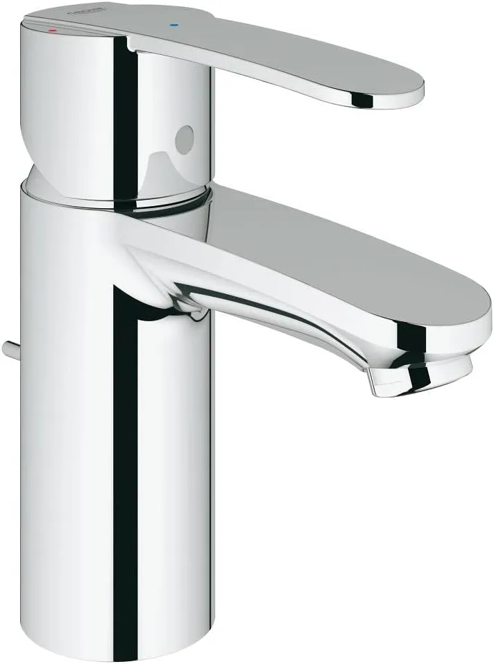 GROHE 23231000 Wave Cosmopolitan Tap Mixing Valve with 1 Nozzle for Bathroom Sink 1/2-Inch Pipe