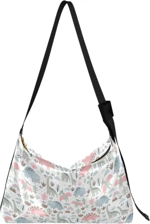 Grunge Dinosaur Dark Colorful PU Leather Women Bag Hobo Large Purse Crossbody Animal Print Women Handbags Purse