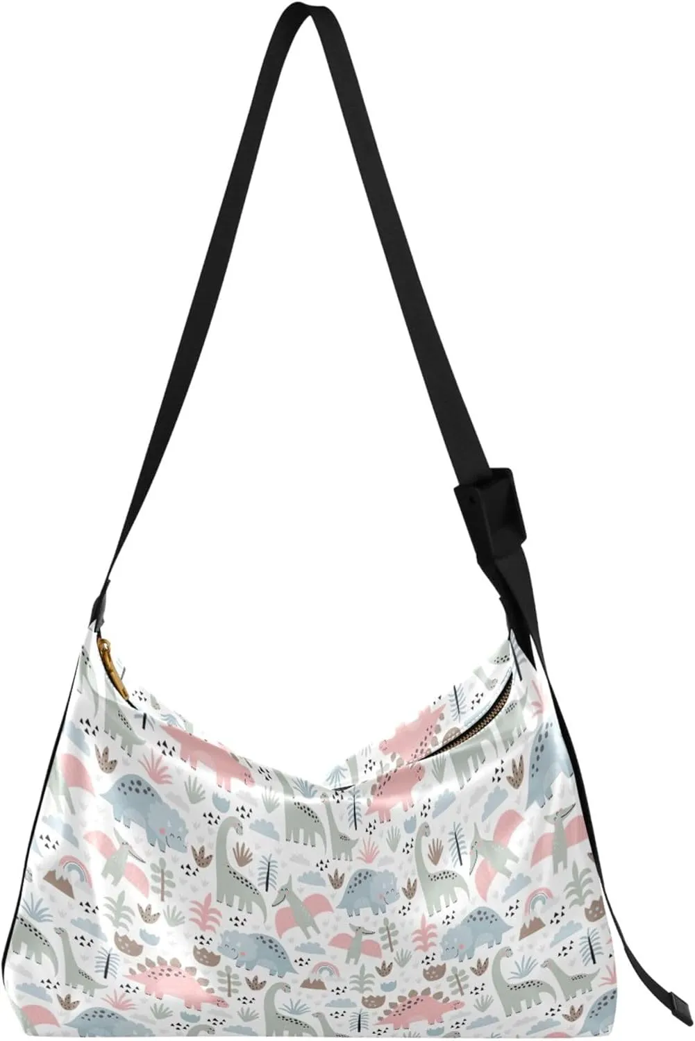Grunge Dinosaur Dark Colorful PU Leather Women Bag Hobo Large Purse Crossbody Animal Print Women Handbags Purse