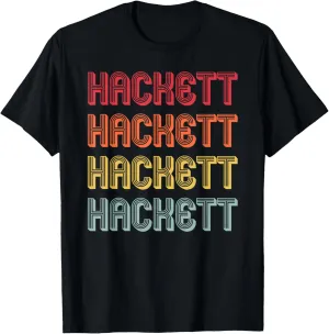 HACKETT Gift Surname Funny Retro Vintage Birthday Reunion T-Shirt