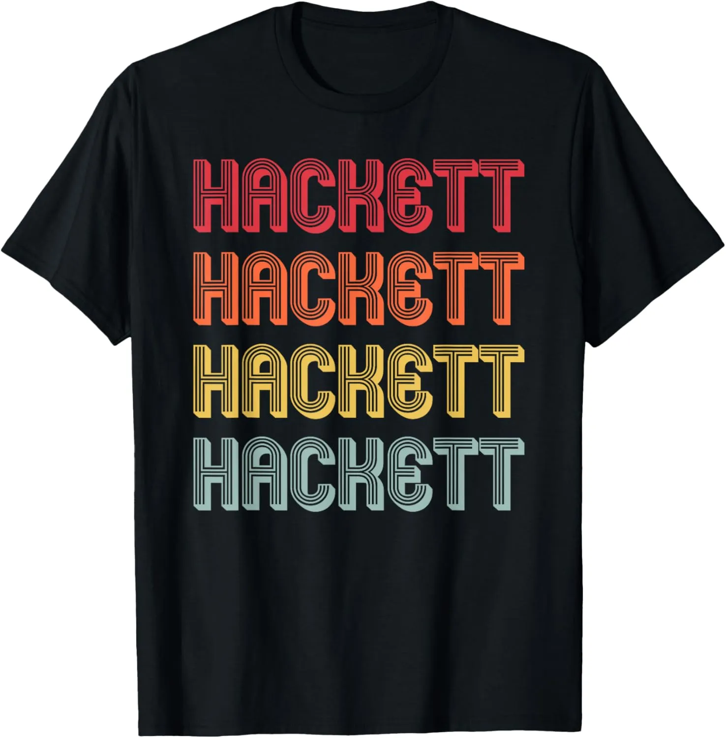 HACKETT Gift Surname Funny Retro Vintage Birthday Reunion T-Shirt
