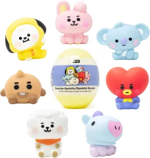 Hamee LINE Friends BT21 (Baby) [Surprise Capsule Series] Cute Water Filled Squishy Toy [Birthday Gift Bags, Party Favors, Gift Basket Filler, Stress Relief Toys] - 2 Pc. (Mystery - Blind Capsule)
