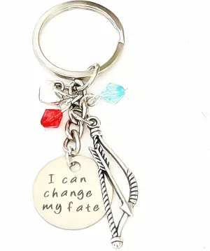 Hanalea Island Jewelry Co. I Can Change My Fate Merida Accessories Silver Charm Keychain Gift for a Brave Princess | Merchandise for Women