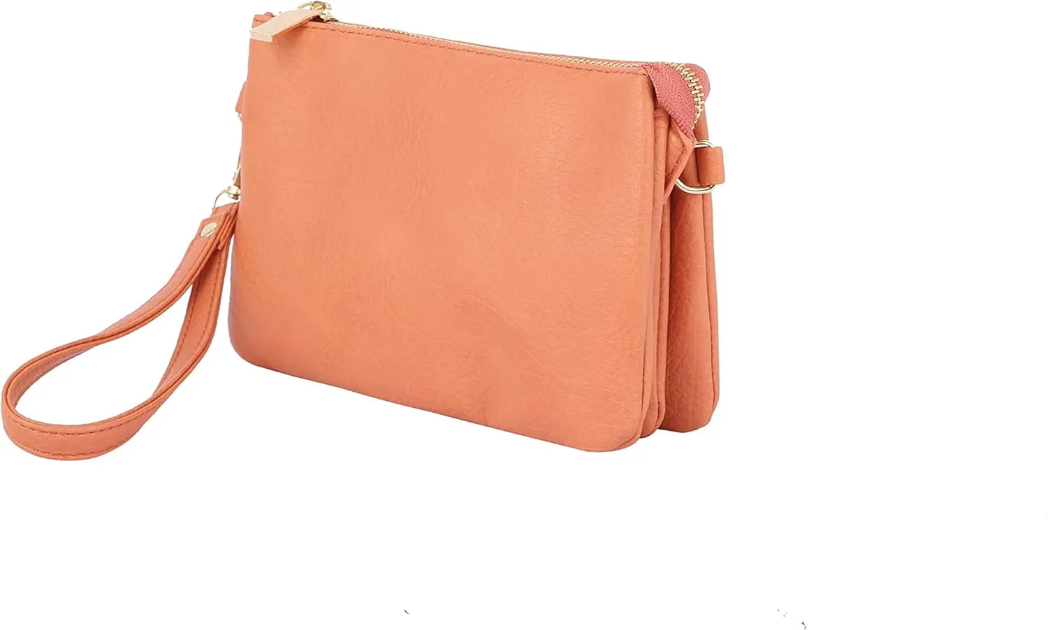 Handbag Republic Fashion Triple Compartment Crossbody Wristlet Bag by Calin Collection