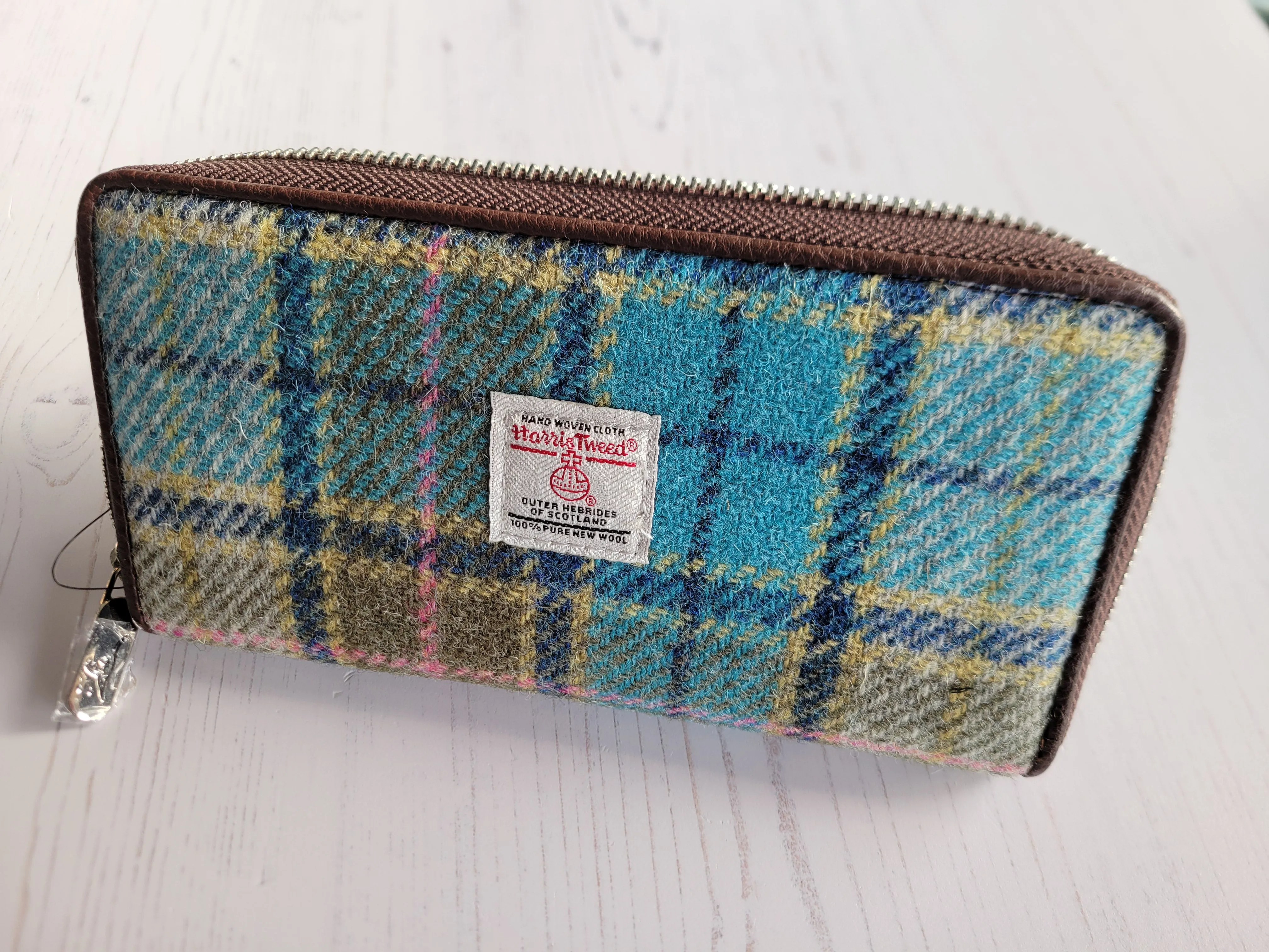 Harris Tweed Staffa Long Zip Purse