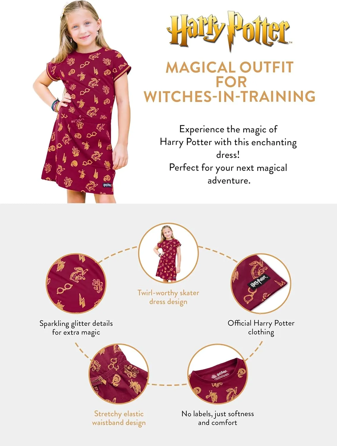 Harry Potter Dress | Girls Summer Dress Girls’ Dresses