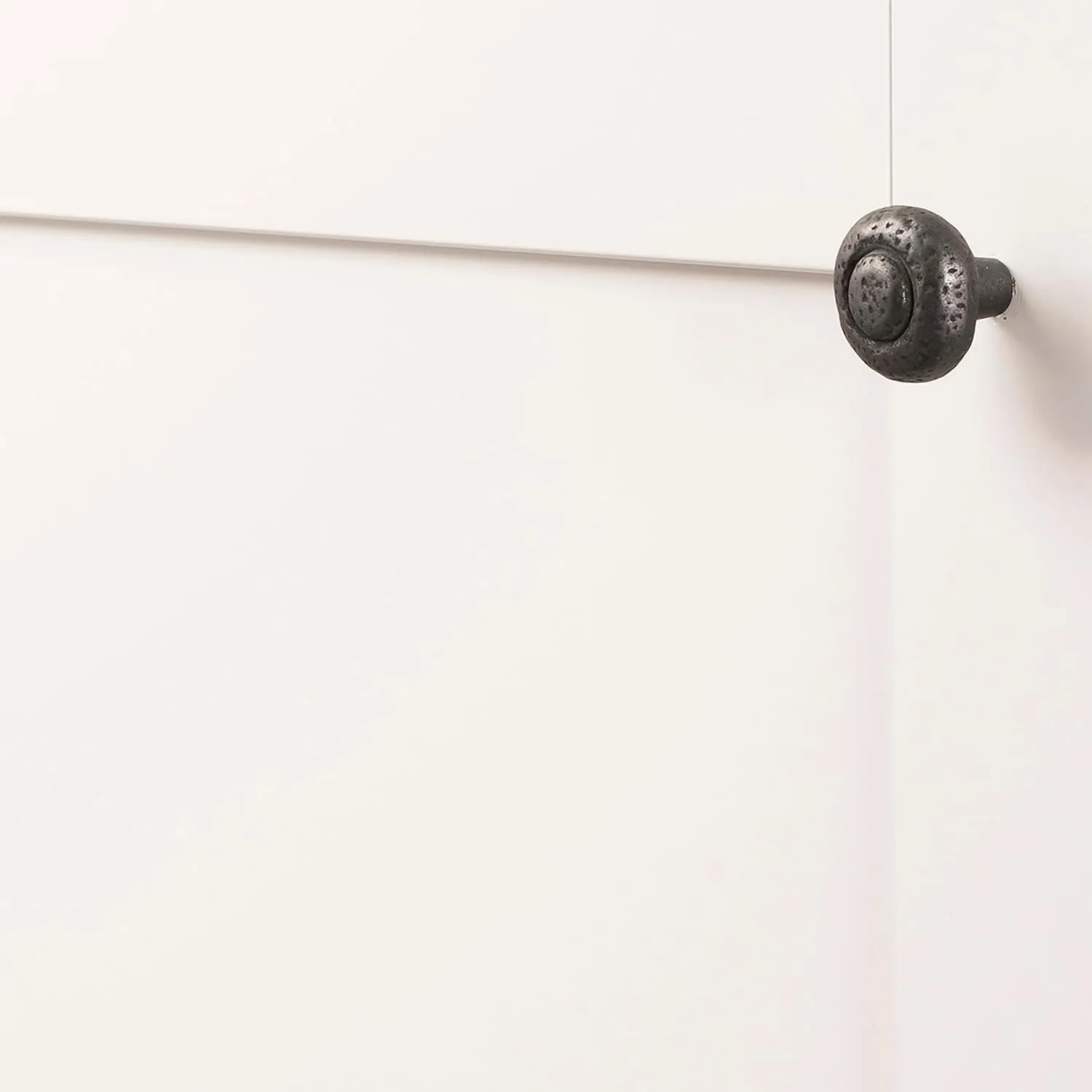 Hickory Hardware 10 Pack Solid Core Kitchen Cabinet Knobs, Luxury Cabinet and Dresser Knobs, Handle Pulls for Doors & Drawers, 1-1/4 Inch, Black Iron, Refined Rustic Collection