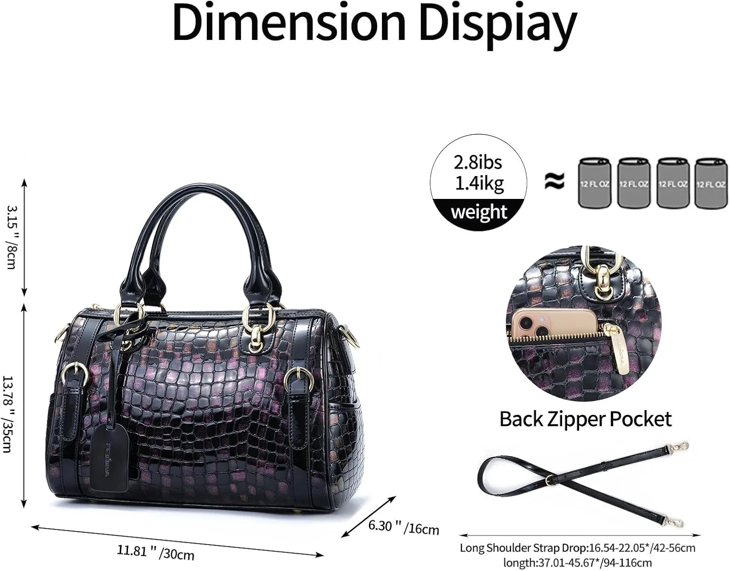 High-End Genuine Leather Shoulder Bag for Women, Stylish Handbag for Ladies, Refined Tote Purse, Crossbody Bag