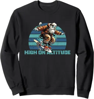 High On Altitude | Snowboarding Winter Sports | Snowboarder Sweatshirt