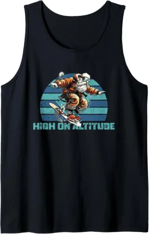 High On Altitude | Snowboarding Winter Sports | Snowboarder Tank Top