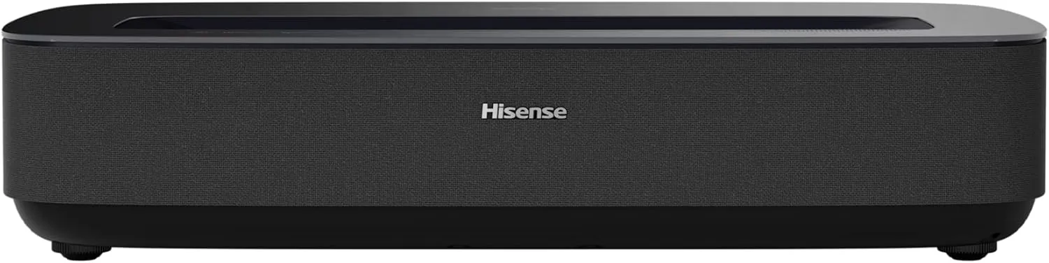 Hisense PL1 Ultra Short Throw Home Theater Smart Projector, 80"-120", 4K UHD, Dolby Vision & Atmos, HDR10, Google TV, Netflix, 2200 ANSI Lumens (Renewed)