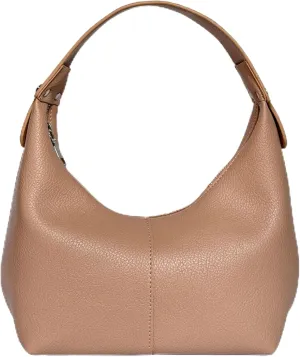 Hobo Women's PU Leather Shoulder Tote Clutch Crescent Slouchy Bag with Zipper Closure and Top Handle