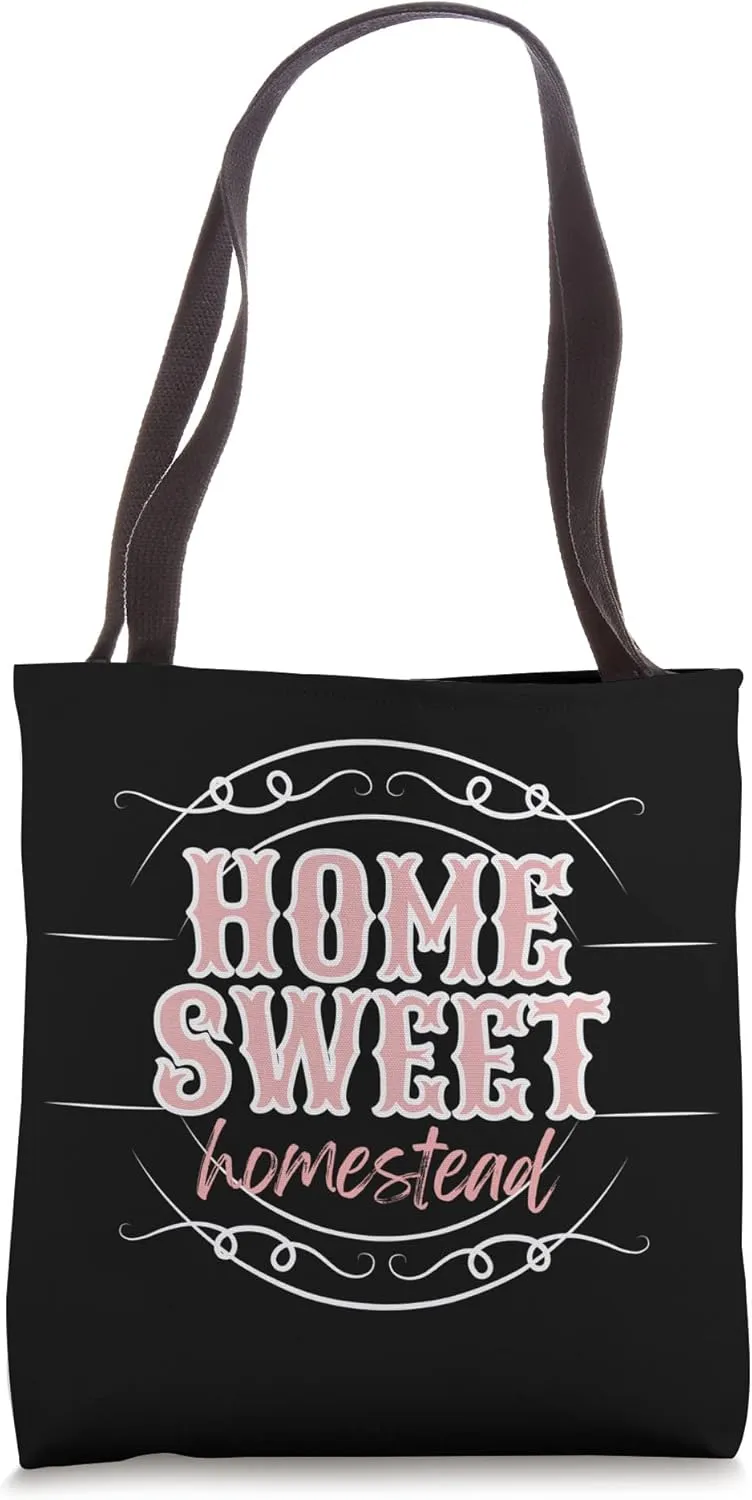 Homesteading, Homesteaders, Farm Country Boho Western Chic Tote Bag